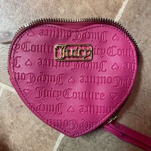 Juicy Couture Pink Heart Wristlet